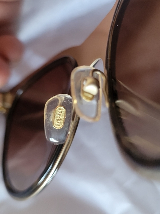 Versace Authentic Black Frame Sunglasses with Brown Lenses MOD#2198 main image 9